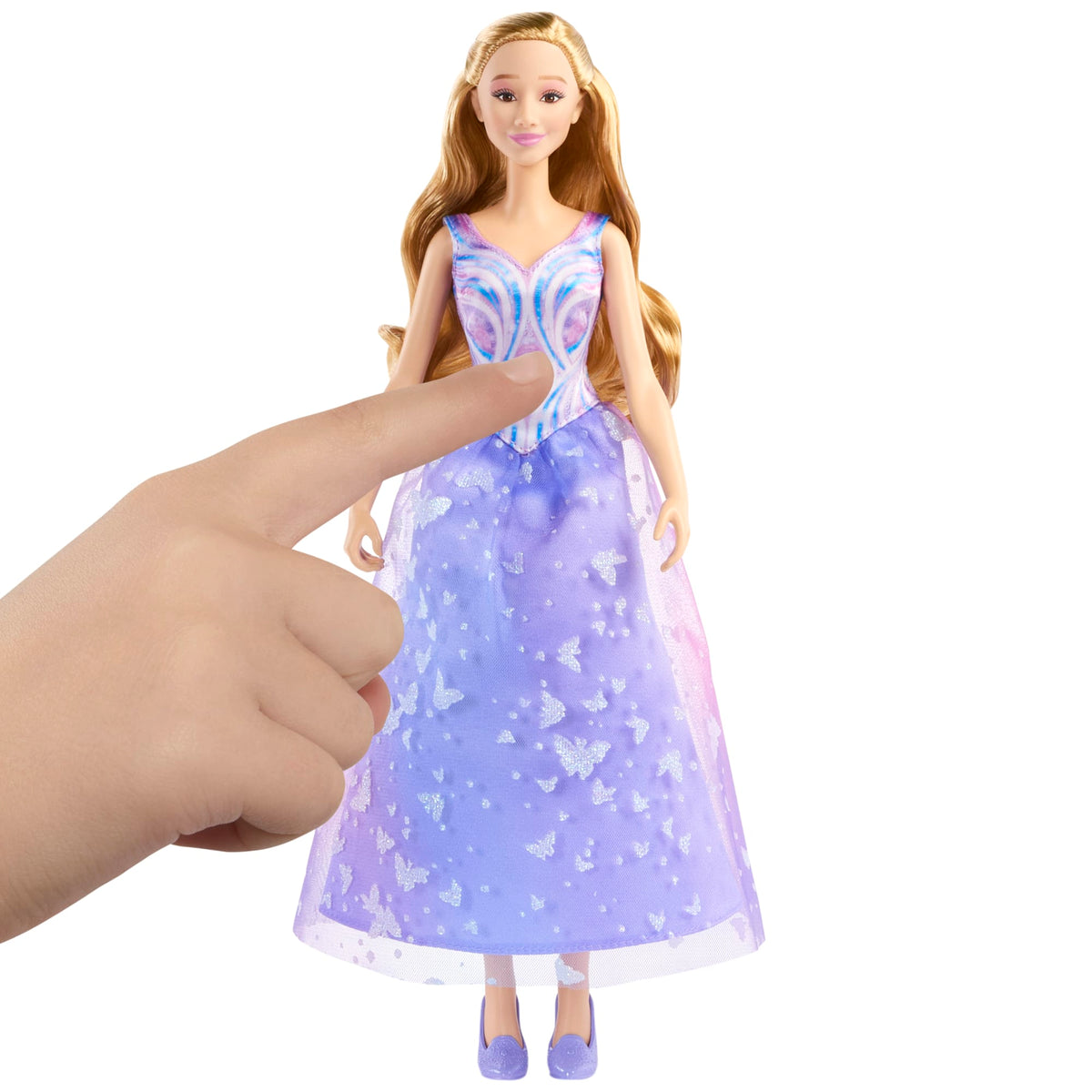 Universal Pictures’ Wicked: For Good Singing Glinda Doll, Movie-inspired Outfit, Sings “For Good”