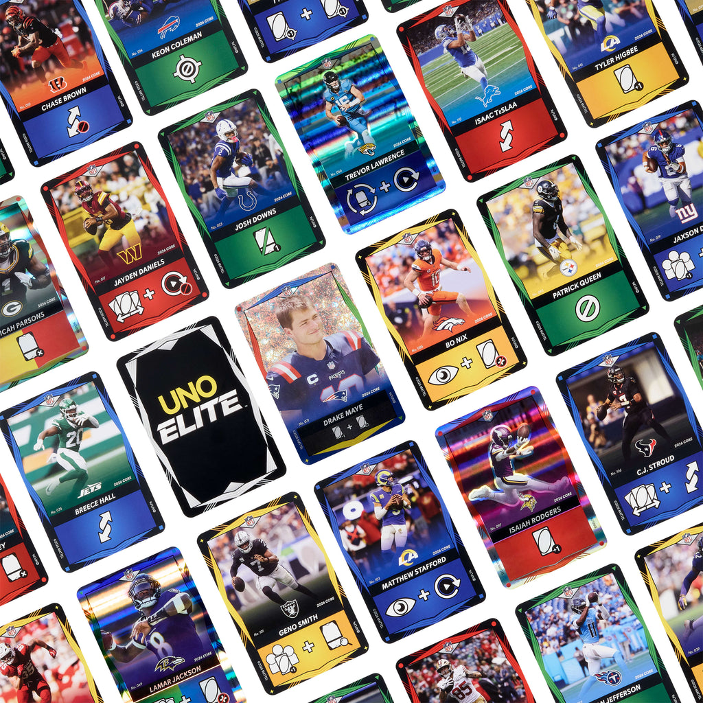 UNO Elite NFL 2026 Core Edition Starter Pack Card Game For Kids, Fans, Adults & Family Night