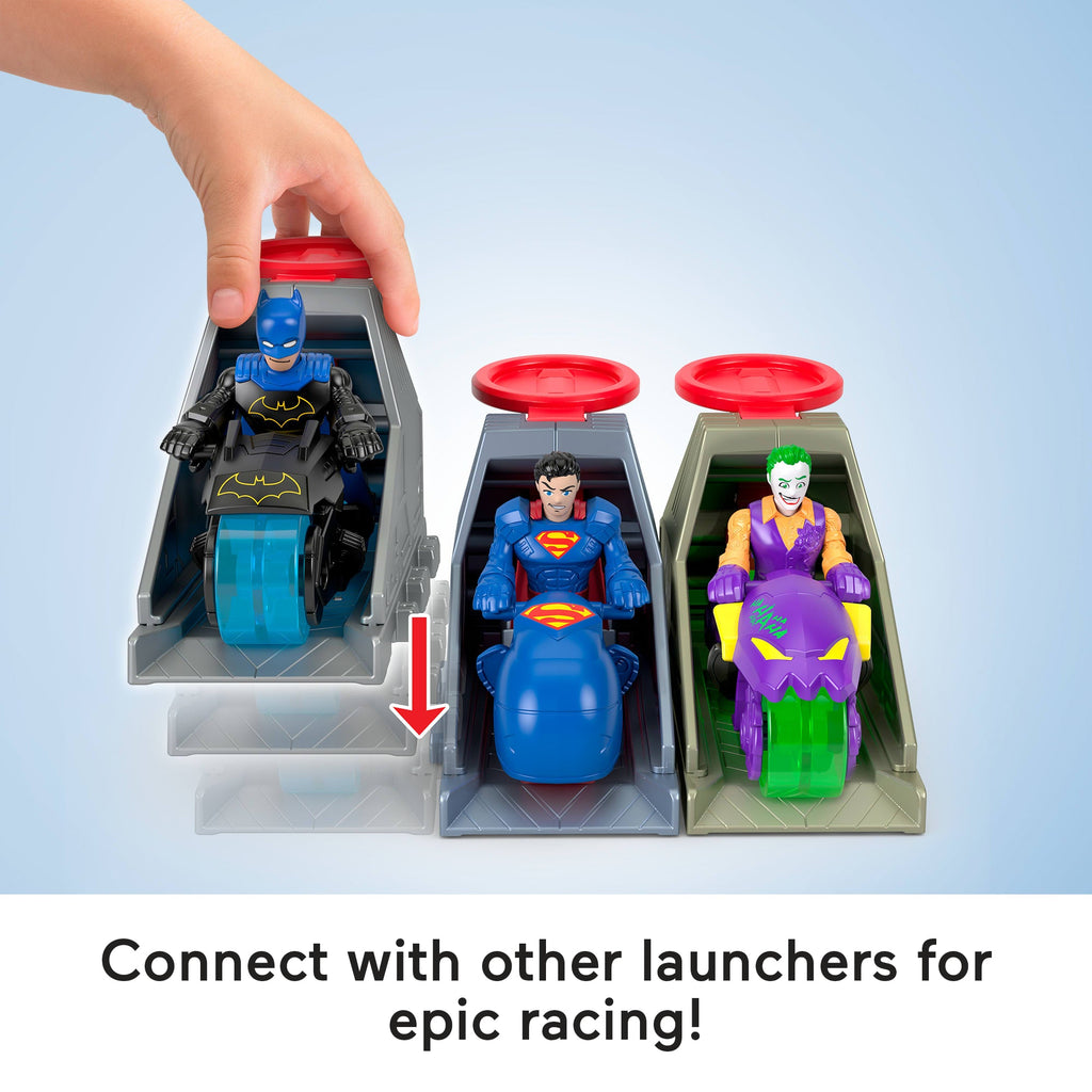 Imaginext DC Super Friends Launcher Set With 3-Inch Superman Action Figure, Toy Vehicle & Housing Unit