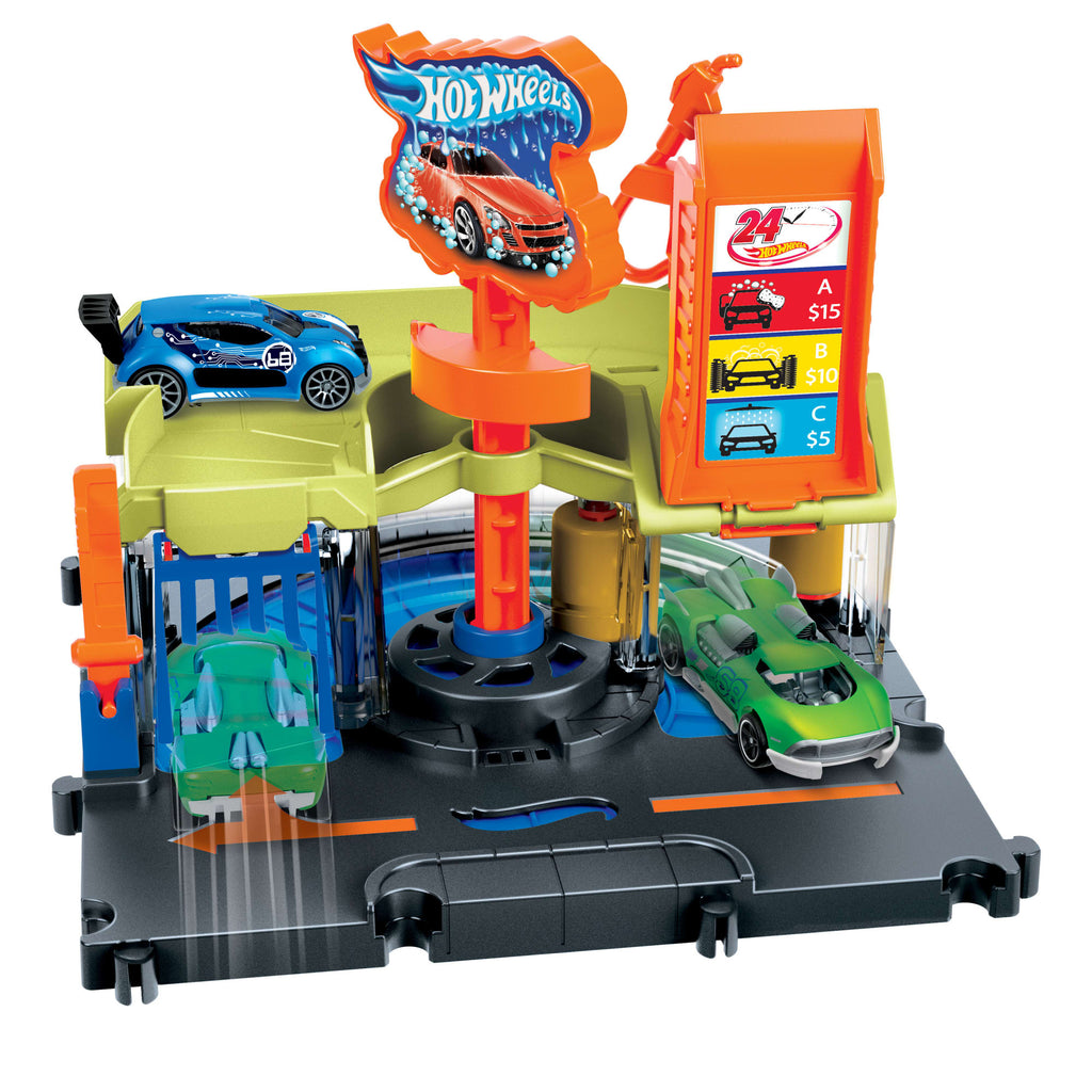Hot Wheels City Pista de Brinquedo Lava-rápido da Cidade