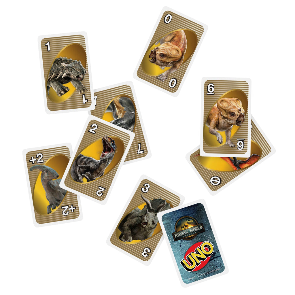UNO Jogo de Cartas Jurassic World
