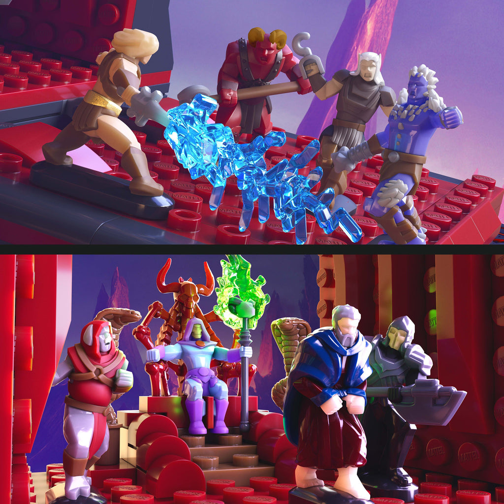 Mattel Brick Shop MOTU Combate en la Montaña de la Serpiente