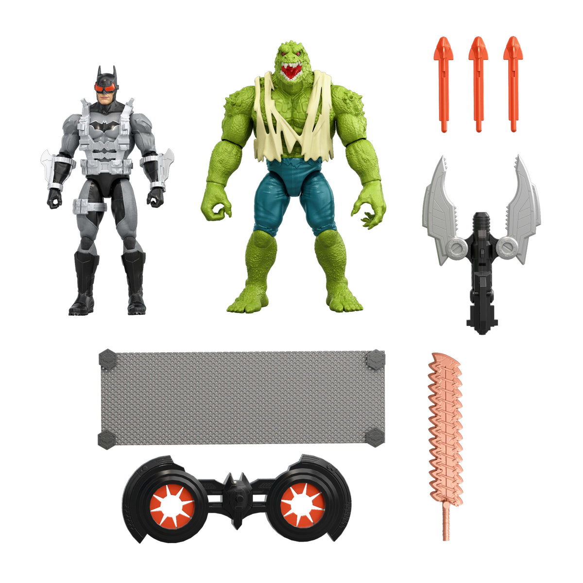 DC Premier Batman vs Killer Croc 2 Pack, 6.5 Inch Scale 22 Points Articulation & Accessories