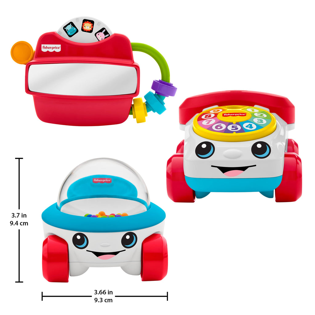 Fisher-Price Modern Classics Gift Set Of 3 Baby Activity Toys For Developmental Play