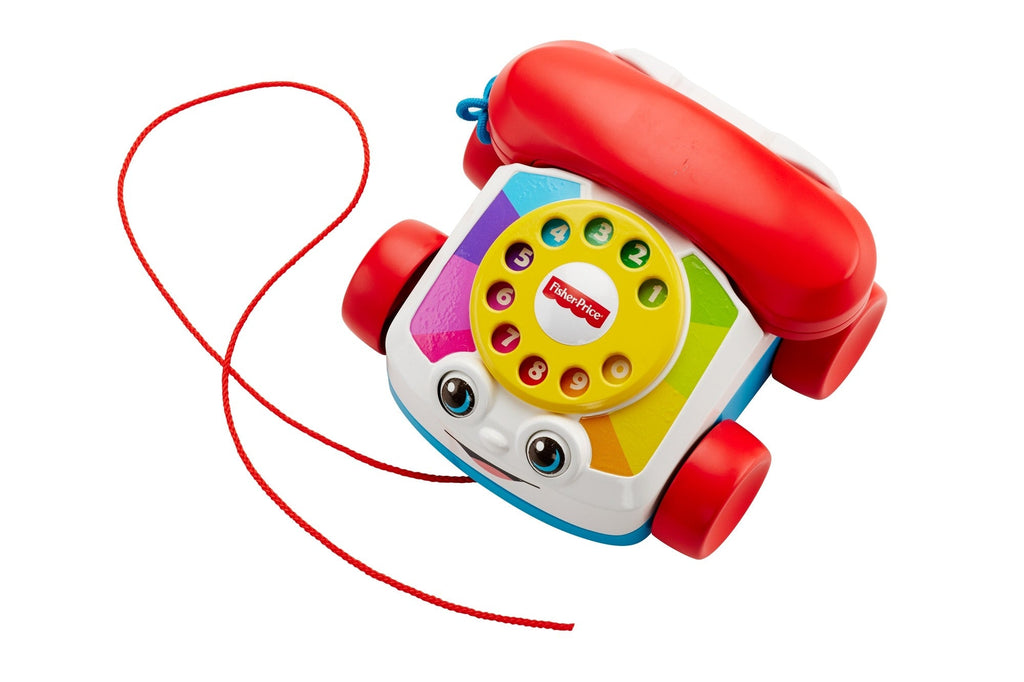 Fisher-Price Chatter Telephone Baby And Toddler Pull Toy Phone With Rotary Dial