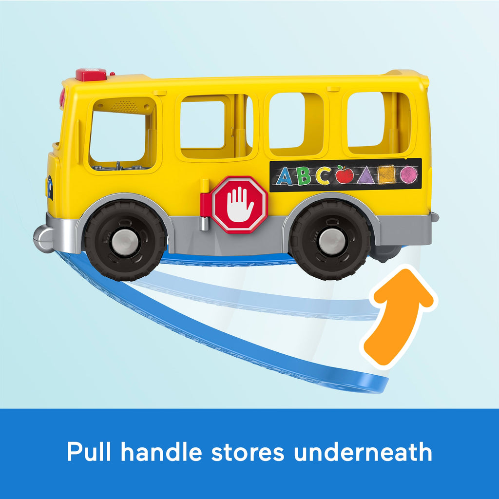 Fisher-Price Little People Big Yellow School Bus & Community Heroes Figures, Multilanguage Version