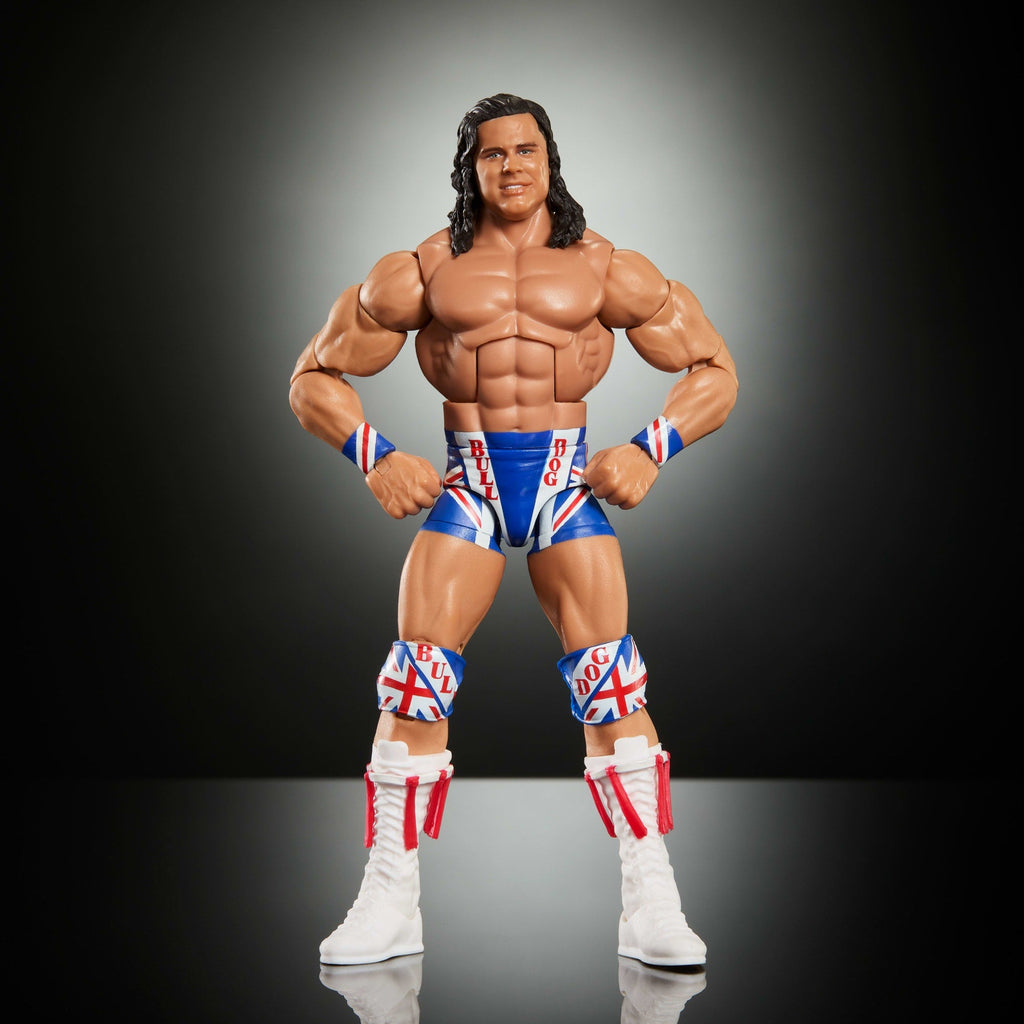 WWE Elite Legends British Bulldog Action Figure & Accessories, Series 29 6-Inch Collectible Set