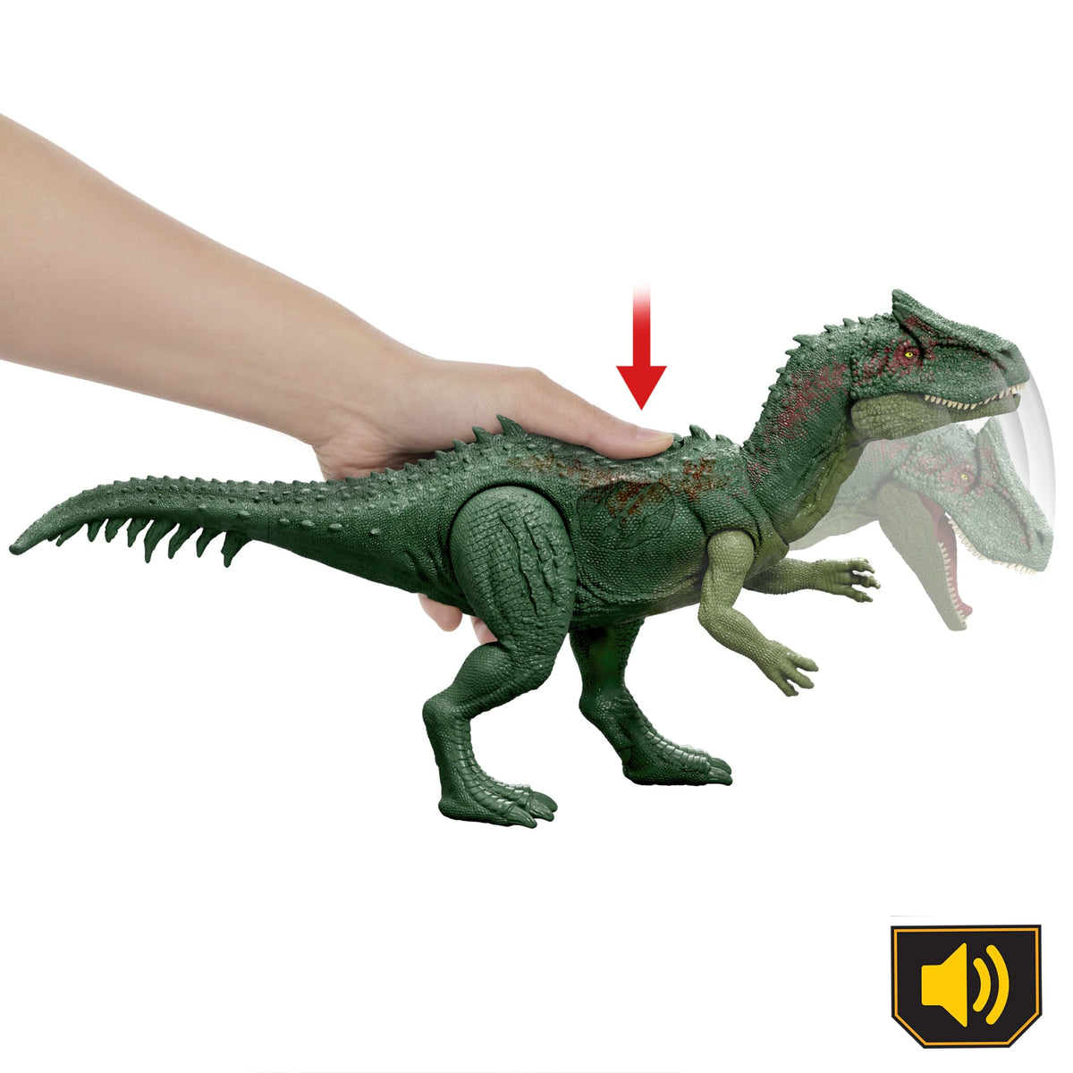Jurassic World Renaissance-Ultimate Damage-Figurine Allosaure Lumineux