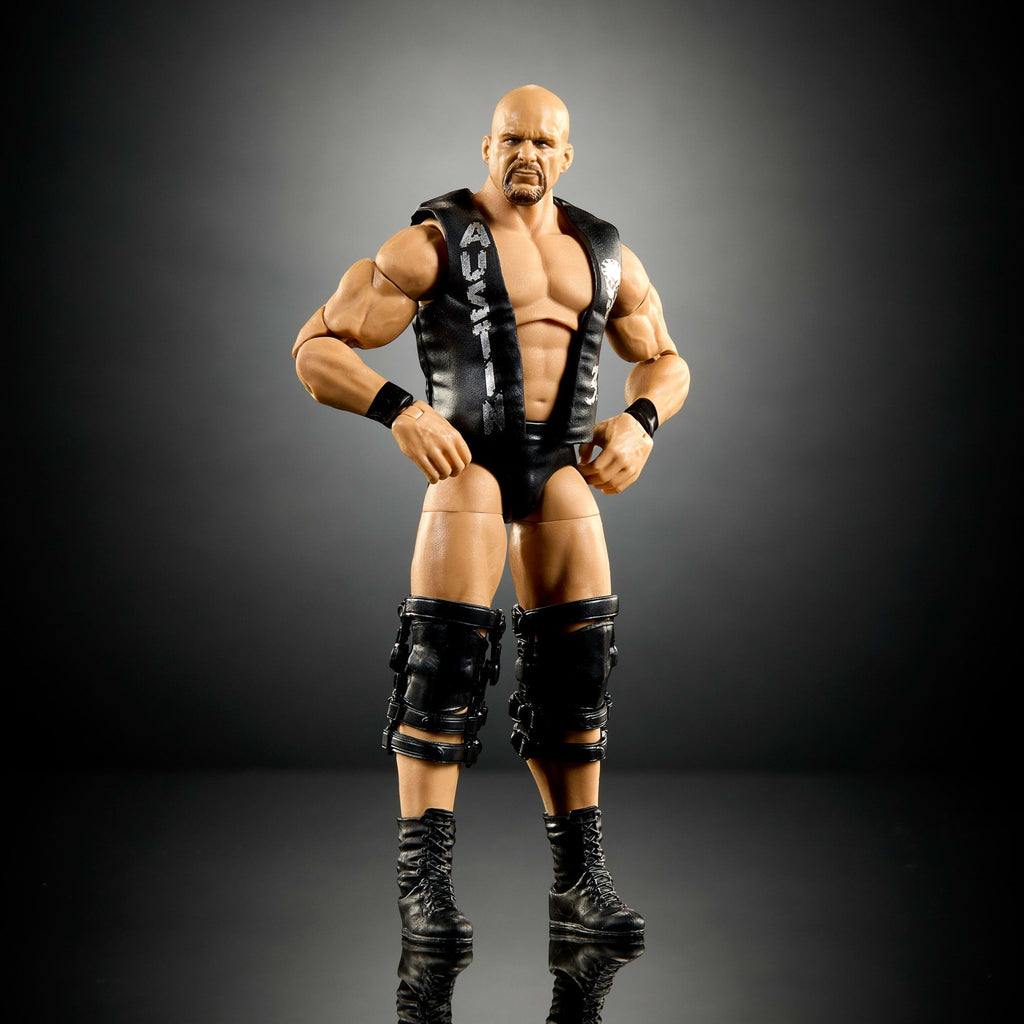 WWE Elite Collection Premium Live Event Stone Cold Steve Austin Action Figure Set, Summerslam Series