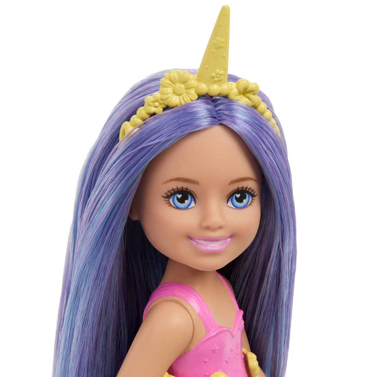 Barbie Chelsea Unicorn Small Doll With Purple Hair, Removable Tail, Shoes & Hair Accessory, 6-Inch