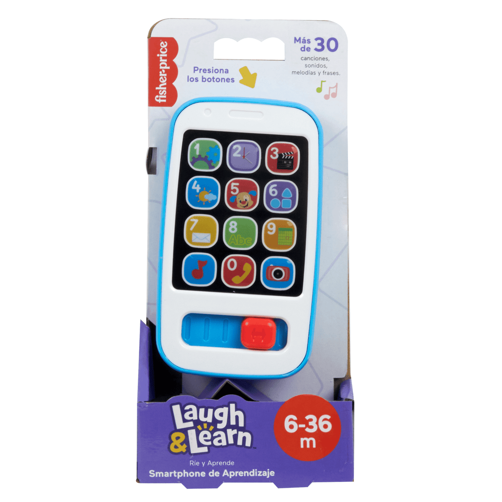 Fisher-Price Ríe y Aprende Juguete para Bebés Smartphone De Aprendizaje Azul