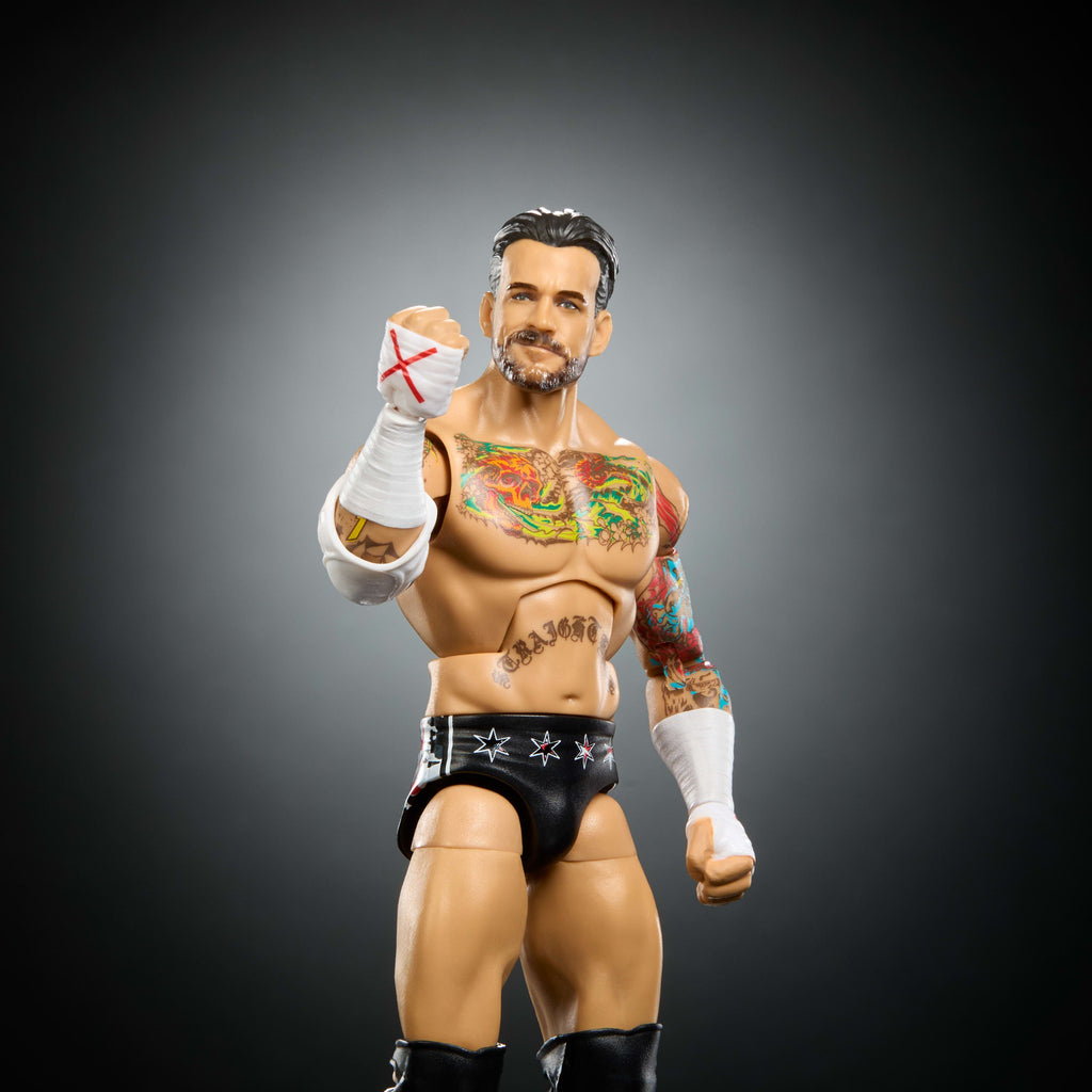 WWE Elite Collection Top Picks Cm Punk Action Figure & Accessories, 6-inch Collectible Set