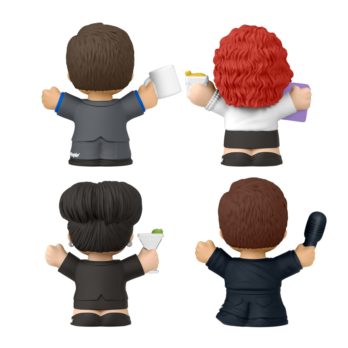 Little People Collector Will And Grace Tv Series Special Edition Set For Adults & Fans, 4 Figures