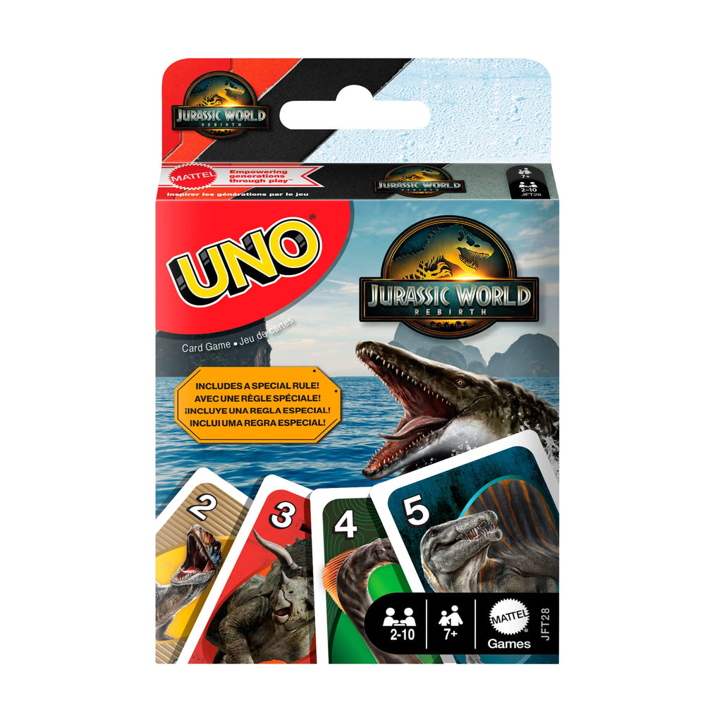 UNO Jogo de Cartas Jurassic World