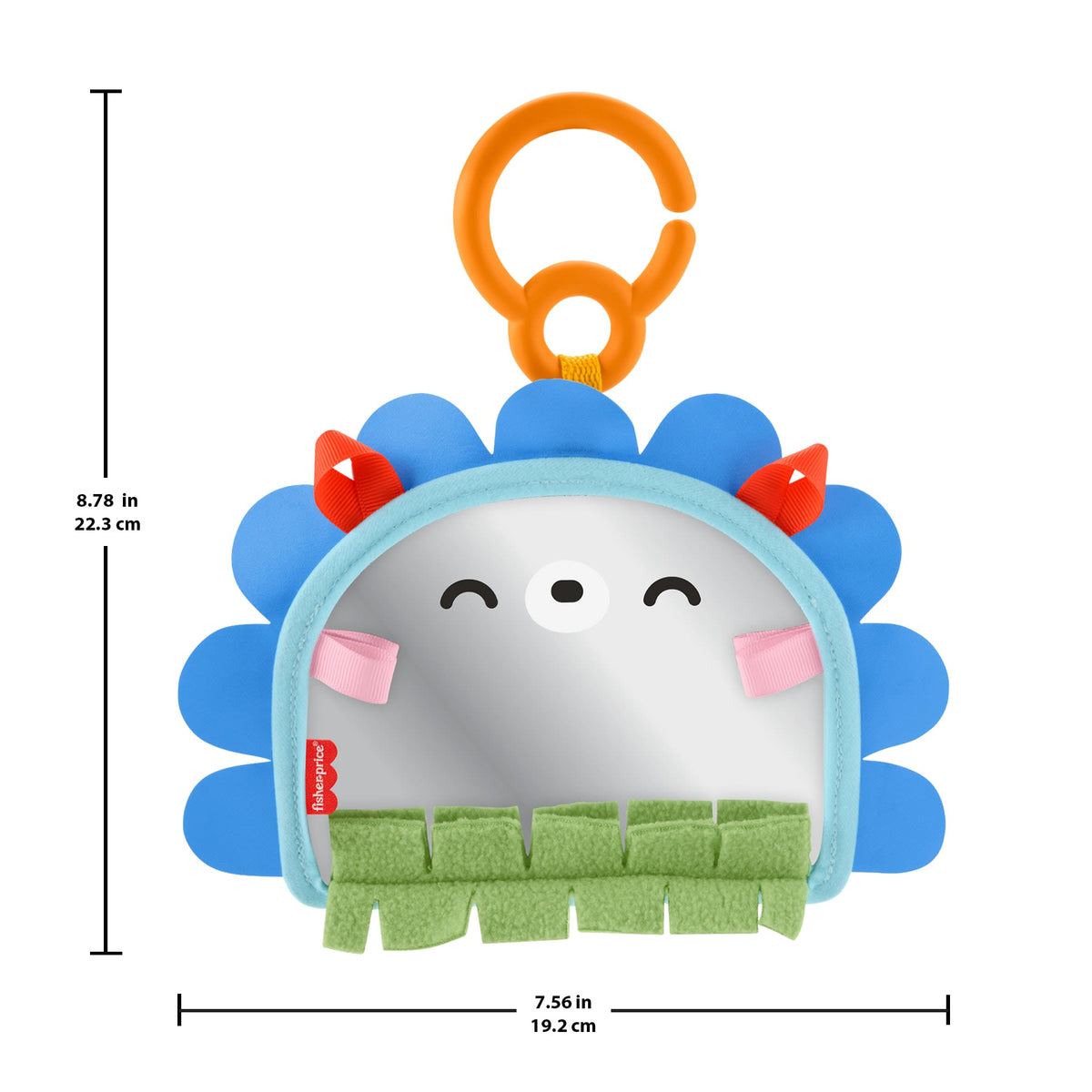 Fisher-Price Prop 'n Go Portable Mirror Baby Tummy Time Sensory Activity Toy For Newborns