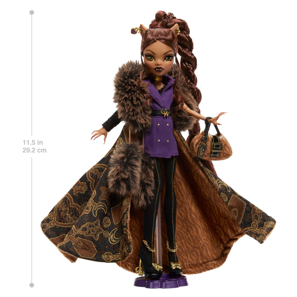 Monster High Clawdeen Wolf House Of Wolf Doll in High Fashion Coat With Premium Accessories