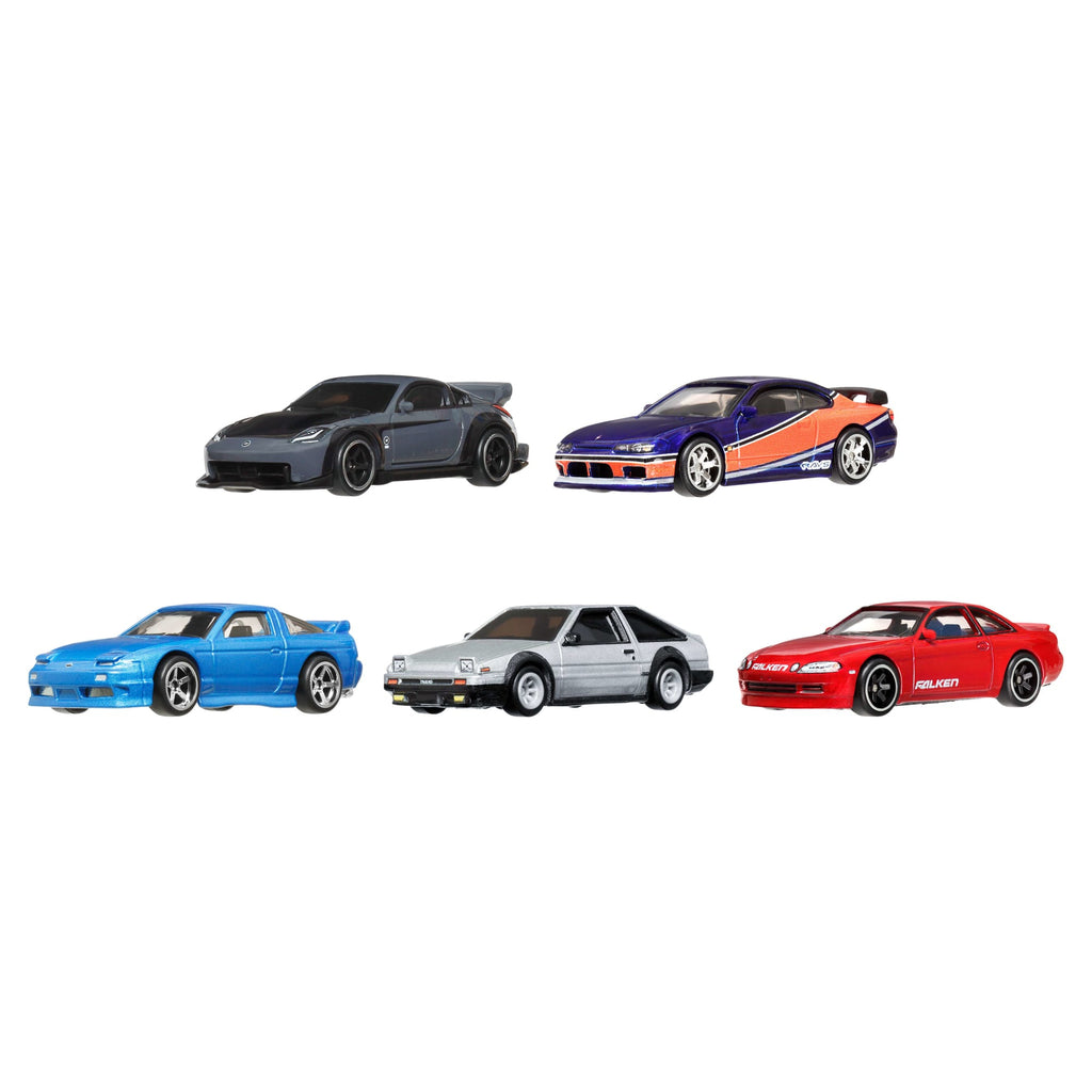 Hot Wheels Cars, Premium Fast & Furious Tokyo Drift Bundle Of 5 1:64 Scale Die-Cast Vehicles