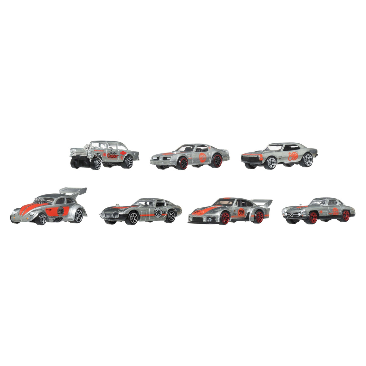 Hot Wheels Collector Vehículo de Colección Mattel 80 Aniversario Paquete de 7