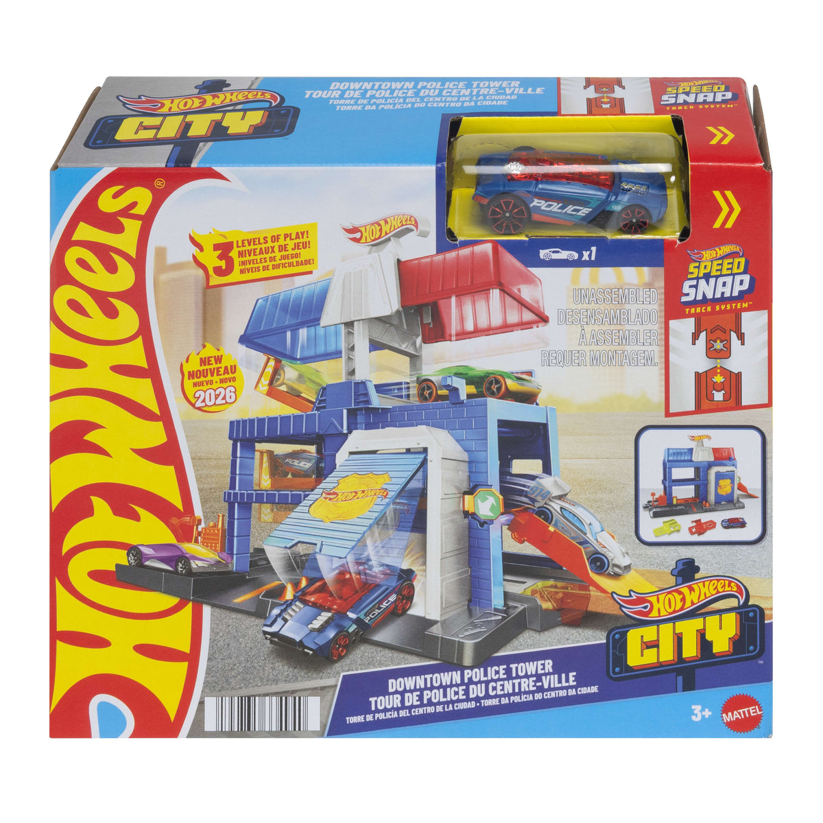 Hot Wheels City Pista de Brinquedo Torre de Polícia