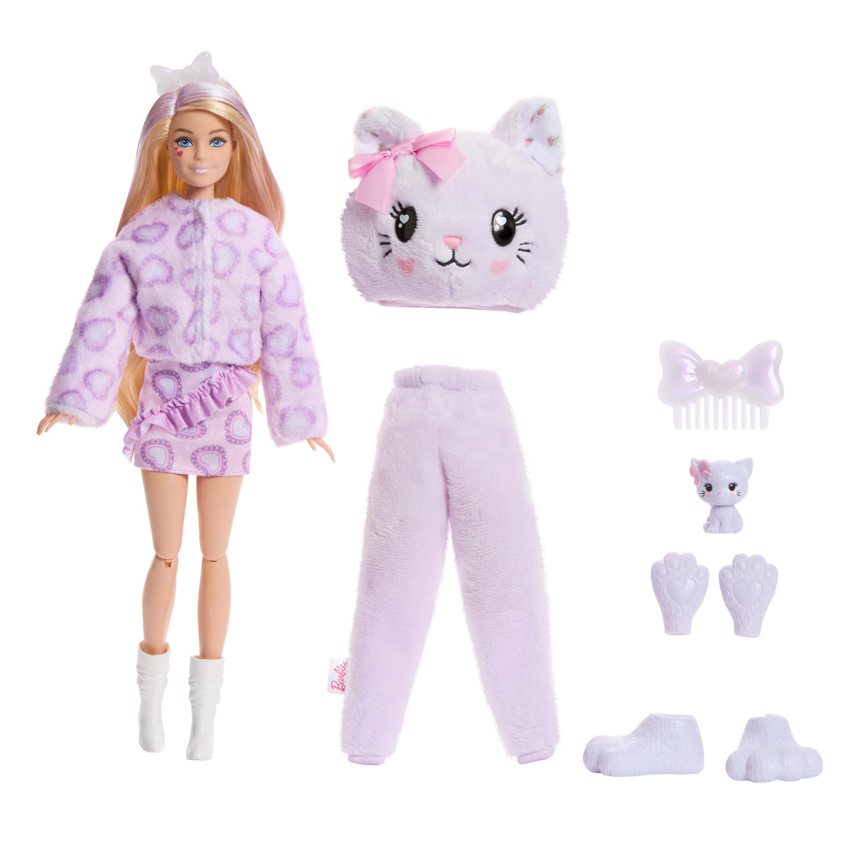 Barbie Cutie Reveal Boneca Gatinho Roxo