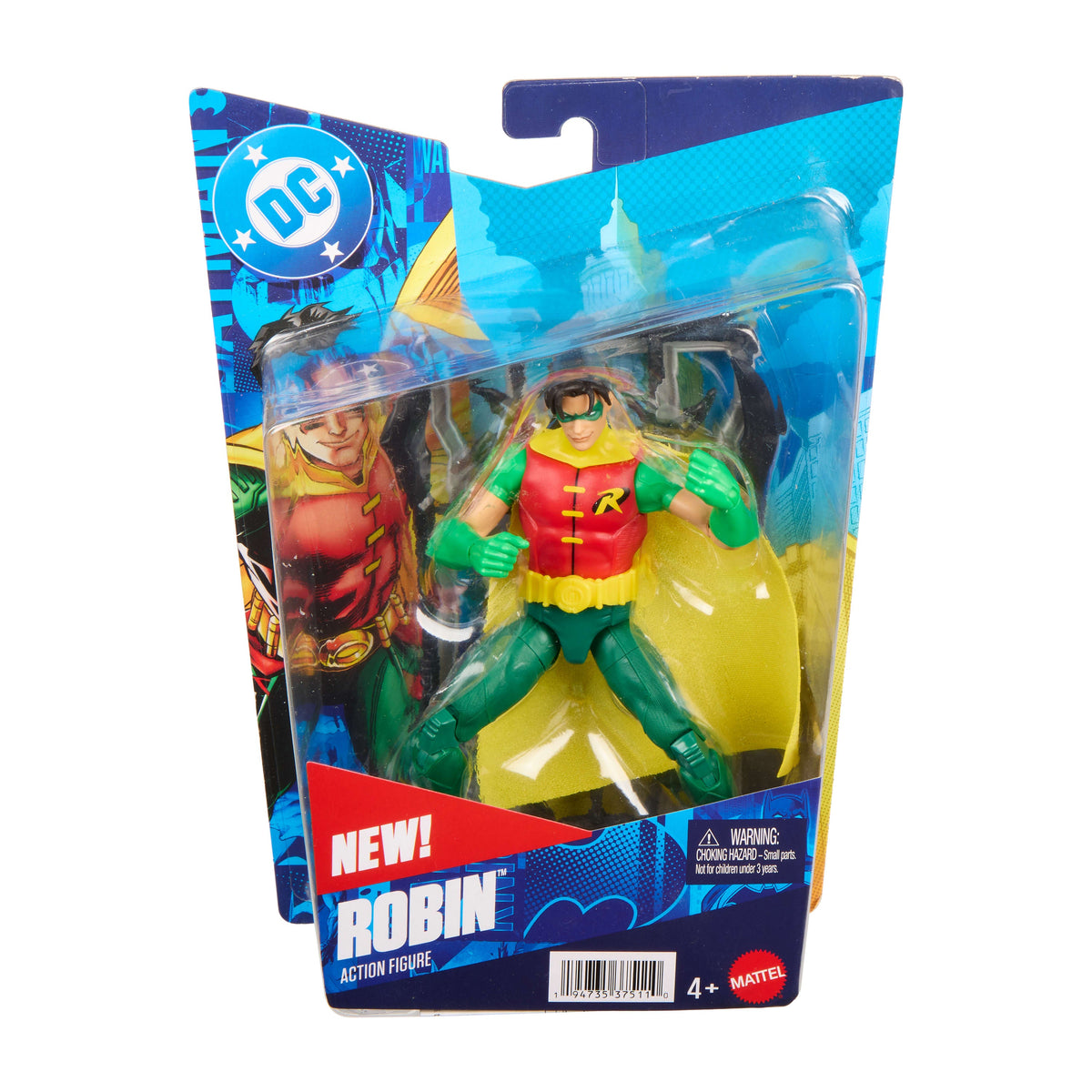 DC Premier 6.5 Inch Robin Action Figure Series 1, Detailed Design 22 Articulations & Cape