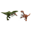 Coffret de 2Figurines de Dinosaures Jurassic World: Giganotosaure et Thérizinosaure