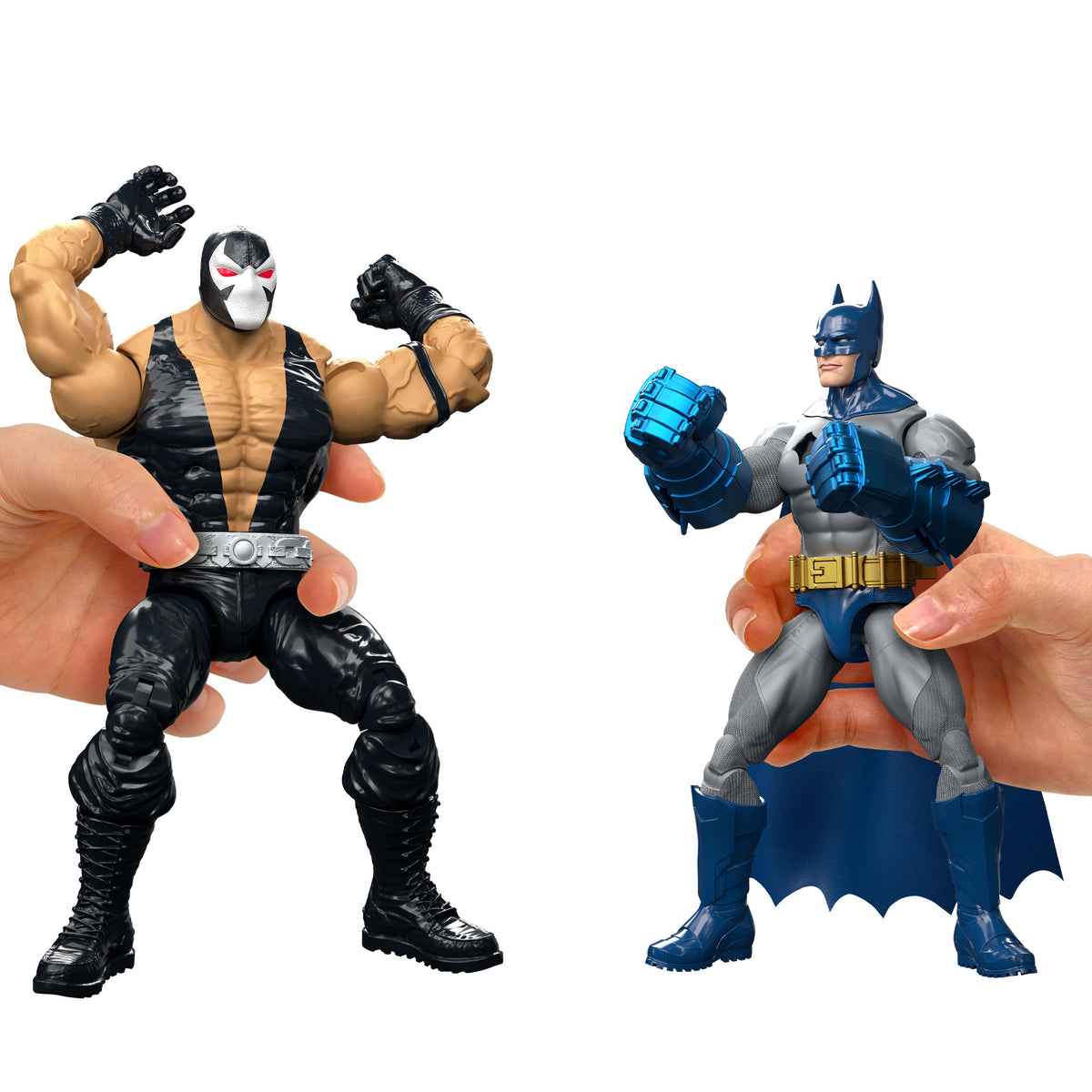 DC Premier Batman & Nightwing vs Bane Pack 6.5 Inch Scale Action Figures, Accessories