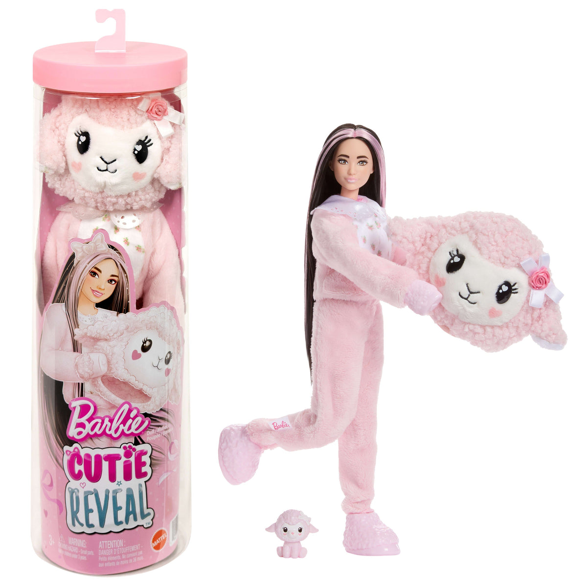 Barbie Cutie Reveal Boneca Cordeiro Rosa