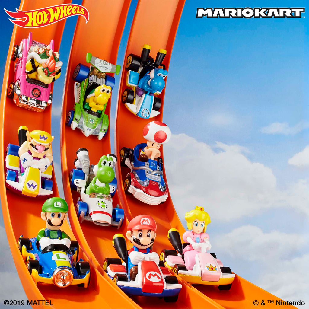 Hot Wheels Mario Kart Vehículo de Juguete Toad Sneeker
