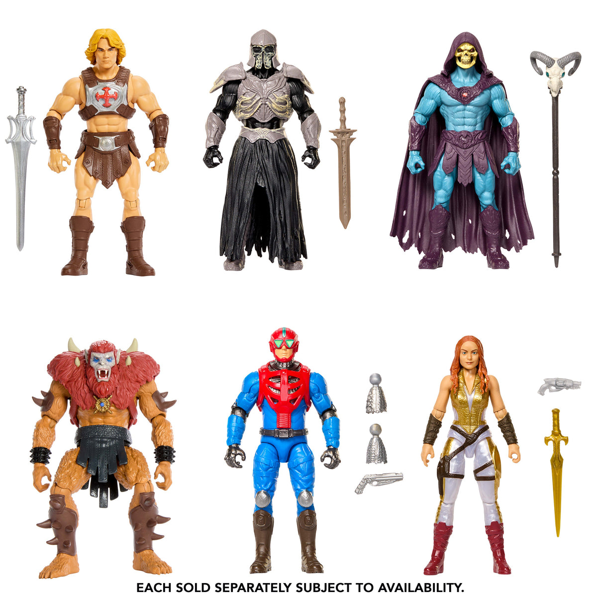 Masters Of The Universe 2026 Movie Action Figure Toys 5.5 inch With Accessory, Heroes & Villains