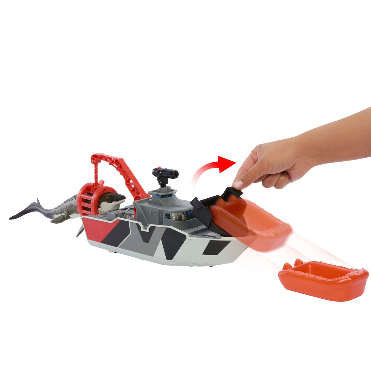 Matchbox® Bateau de Sauvetage Mosasaure Jurassic World