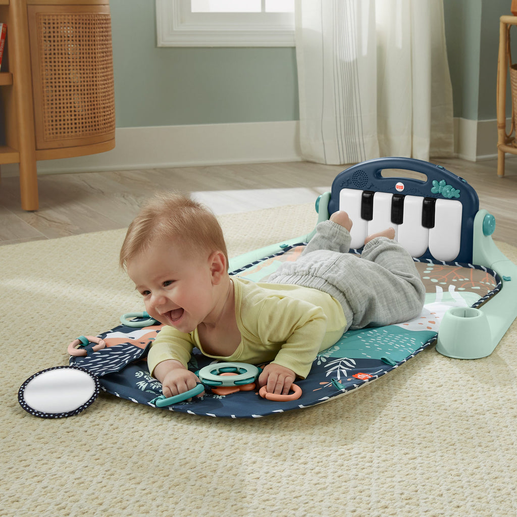 Fisher-Price Tapis Piano Tapis D’Éveil Thème Animaux de La Forêt