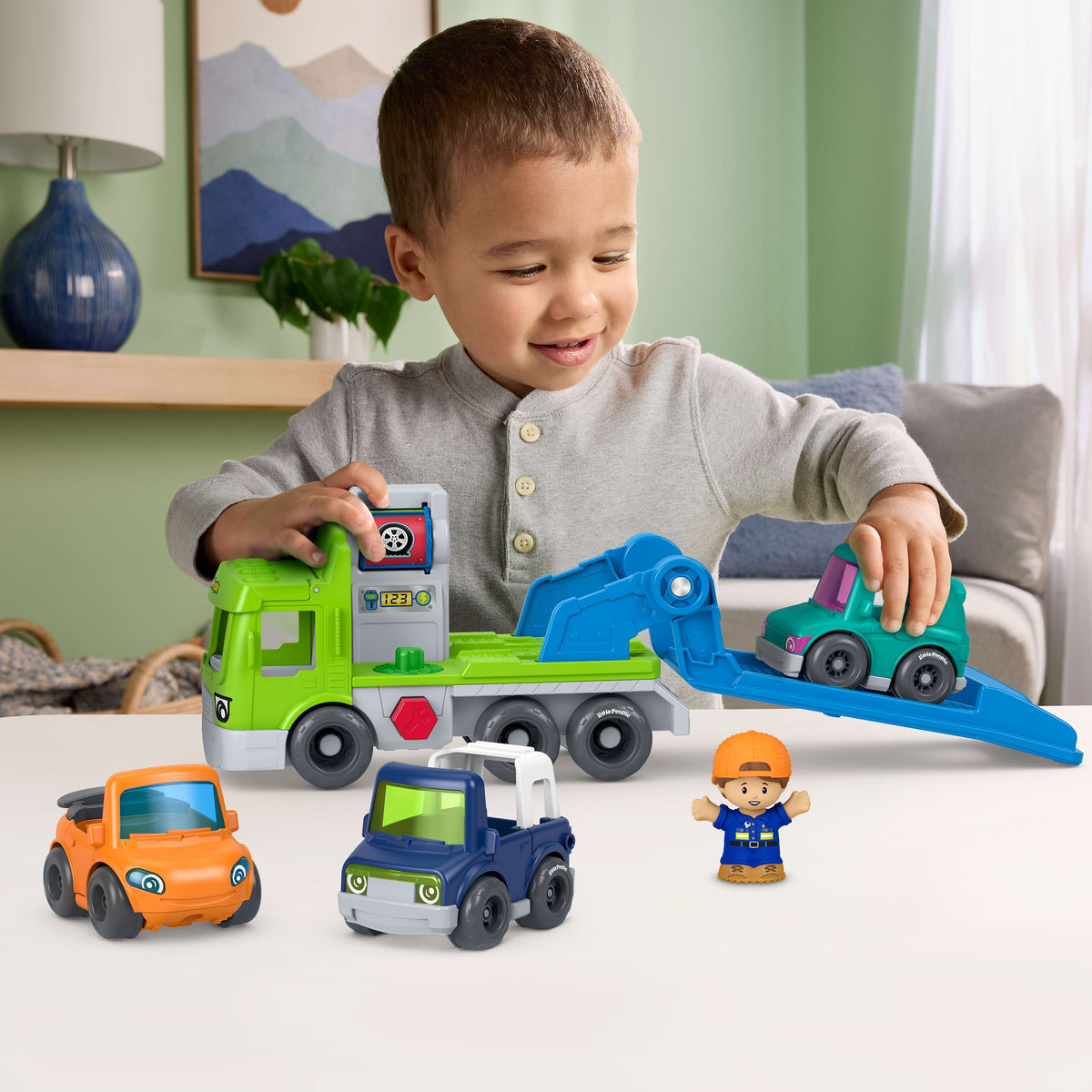 Fisher-Price-Camion de Transport Little People
