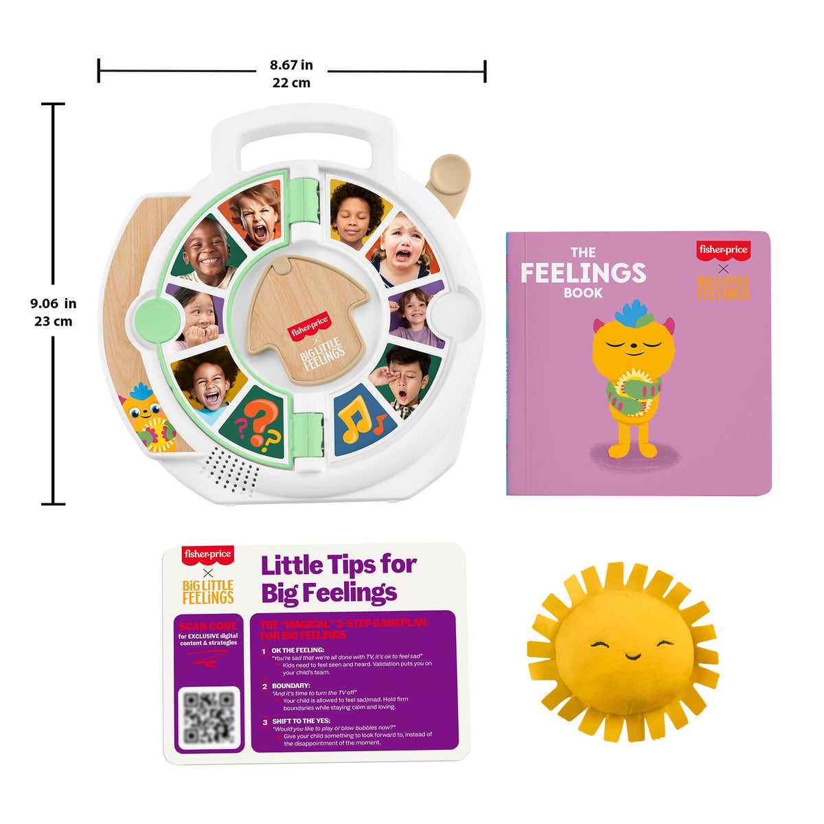 Fisher-Price Big Little Feelings Calm Down Play Kit, Set Of Learning Toys & Tips For Toddlers & Kids