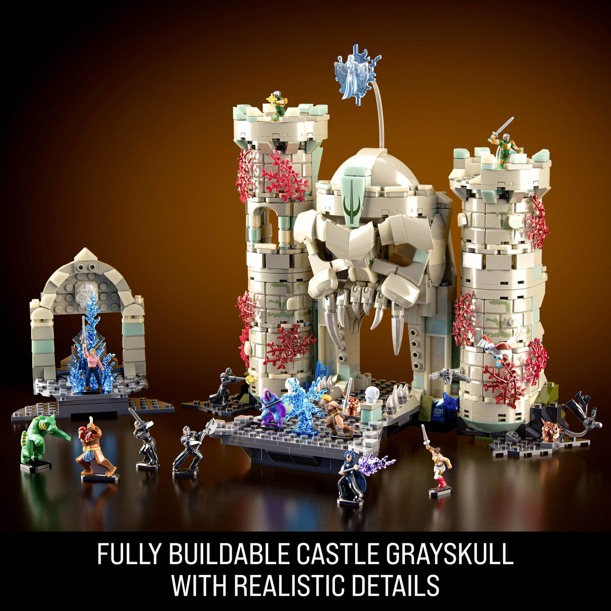 Mattel Brick Shop Masters Of The Universe Battle Of Castle Grayskull Building Toy Kit