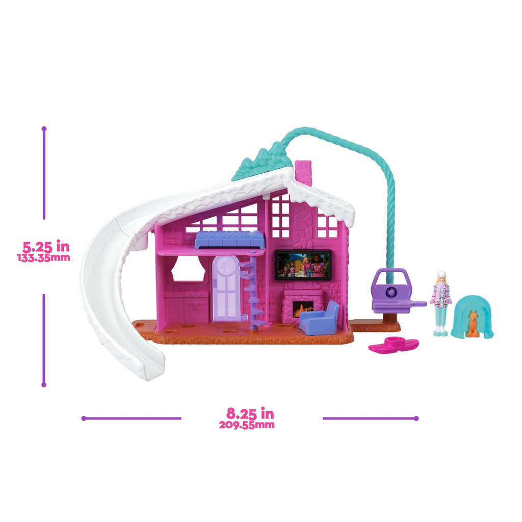 Barbie Mini Barbie Land Doll & House Set, 1.5-Inch Doll, Furniture & Accessories