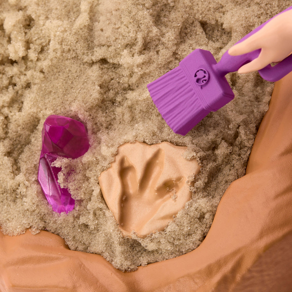 Barbie Careers Fashion Doll, Stem Paleontologist With Baby Dino, Themed Outfit, Dough & Sand Playset