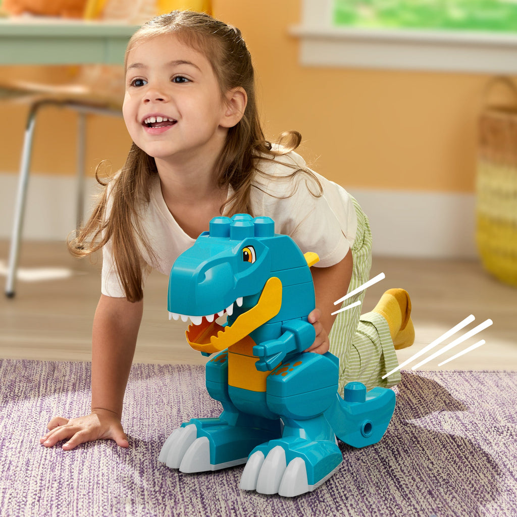 Mega Bloks Jogo de Construção 3 em 1 Dinossauro Monte e Ataque
