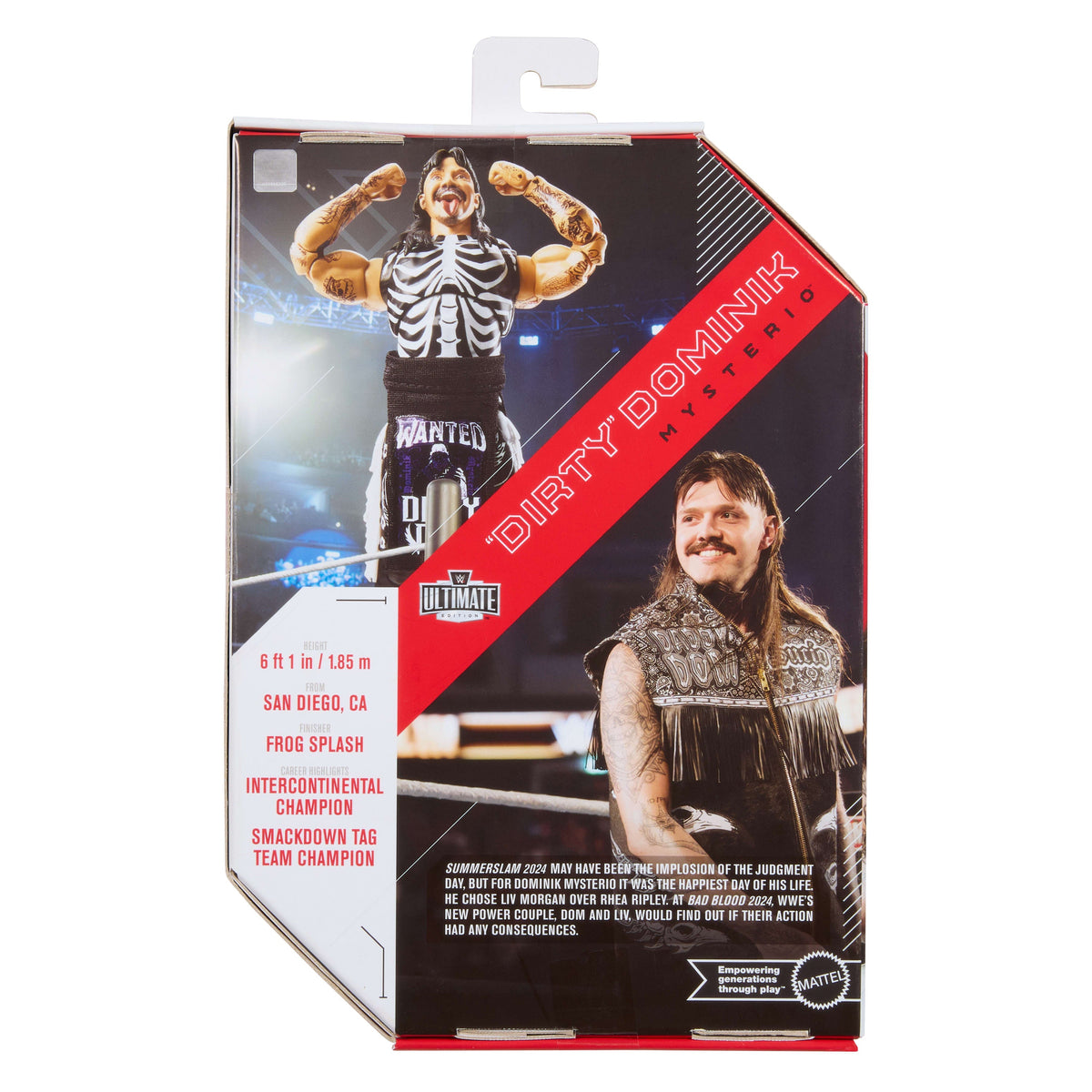 WWE Ultimate Edition “Dirty” Dominik Mysterio Action Figure & Accessories Set, 6-inch Collectible
