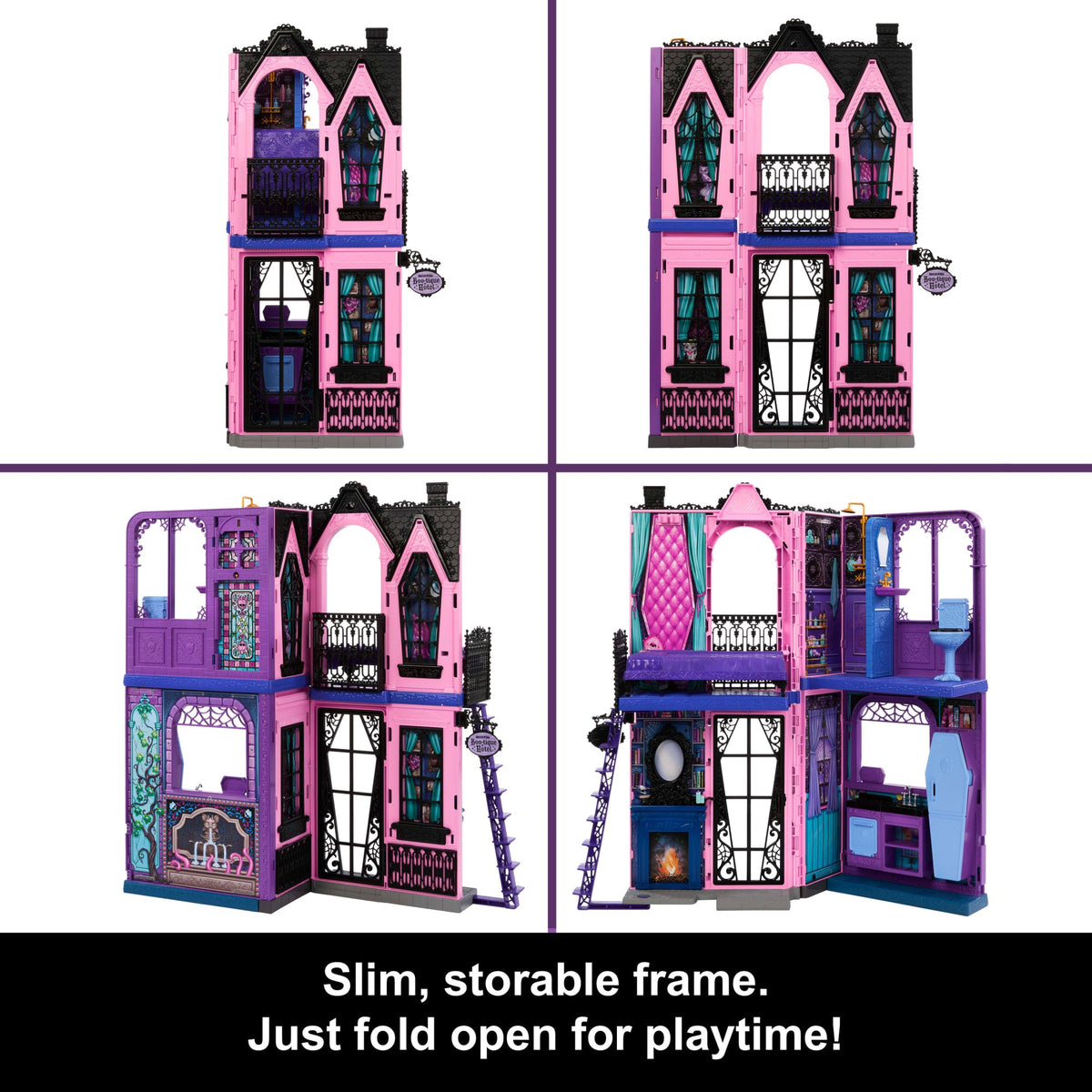 Monster High Boo-Tique Hotel Doll House With Spooky Surprises in Every Room And 13+ Accessories