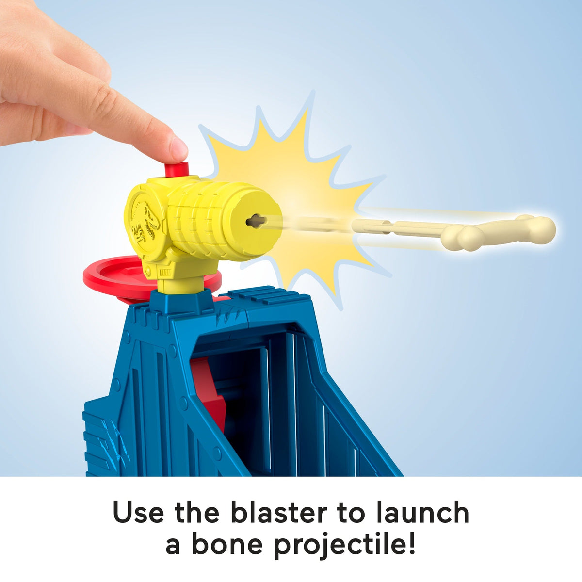 Imaginext Jurassic World Launcher Set With Chomping Toy Raptor & 2 Accessories