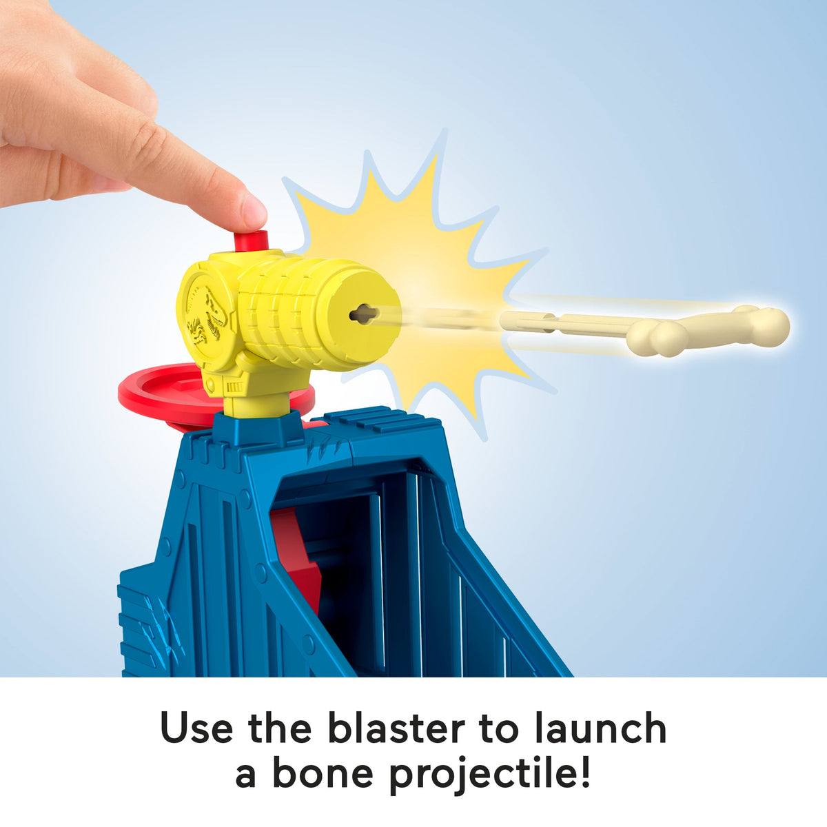 Imaginext Jurassic World Launcher Set With Chomping Toy Raptor & 2 Accessories