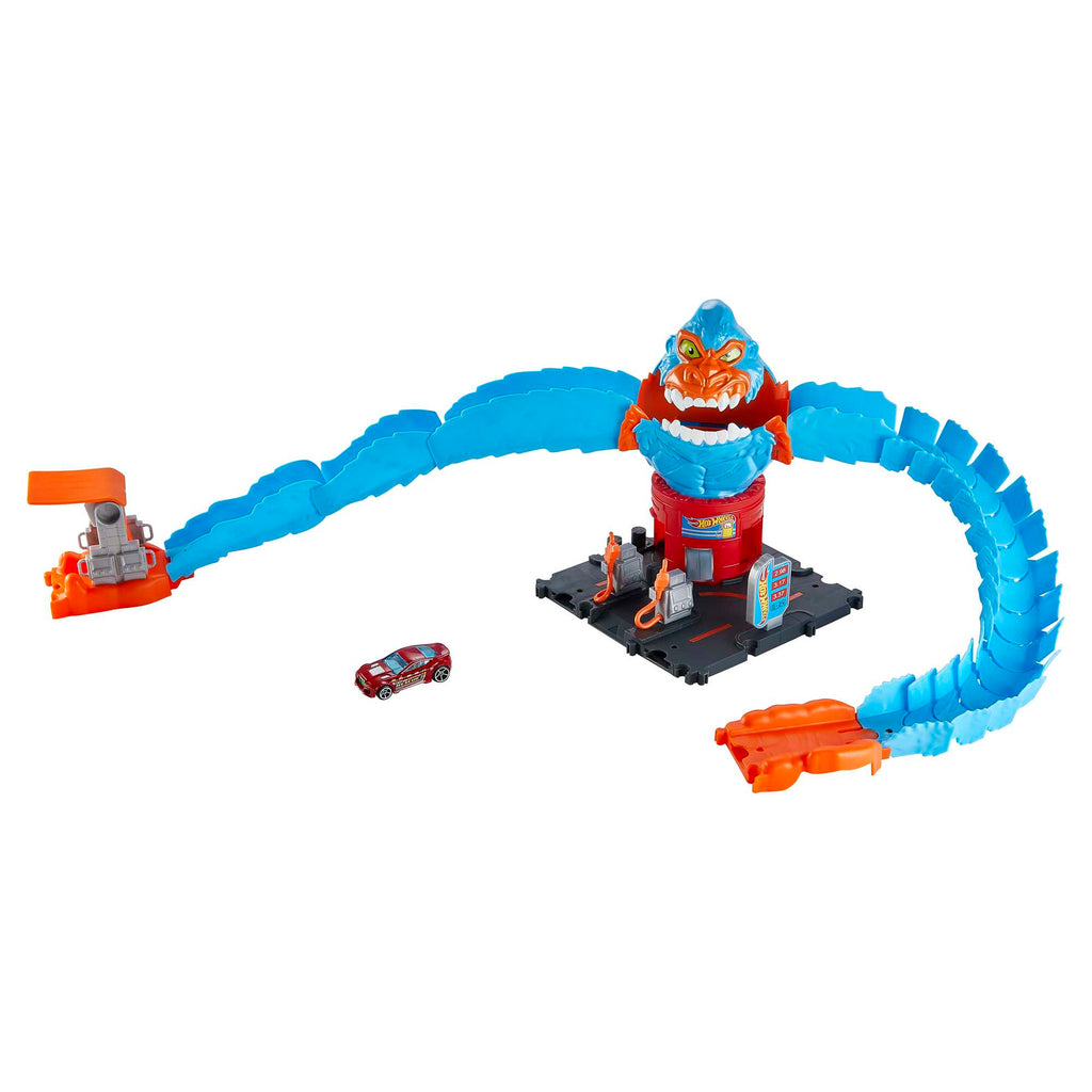 Hot Wheels City Wreck & Ride Gorilla Attack Playset With 1 Toy Car