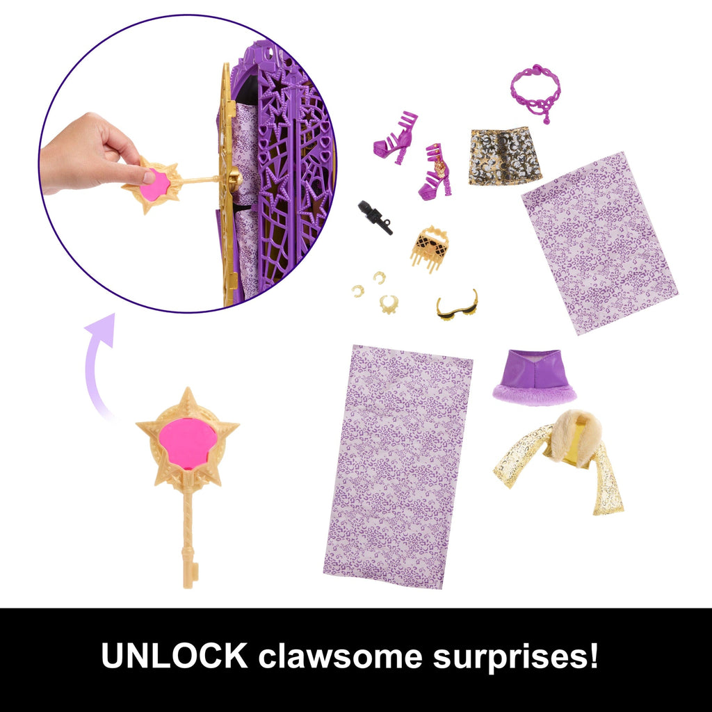 Monster High Skulltimate Secrets Hauntlywood Mysteries Doll, Clawdeen Wolf With 19+ Surprises