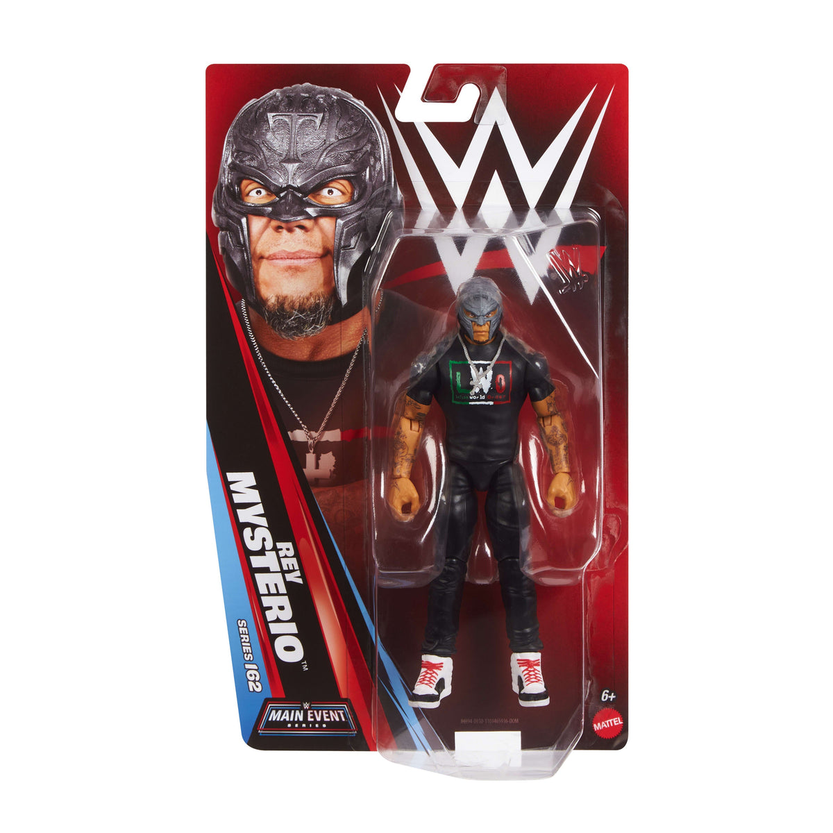 WWE Rey Mysterio Action Figure, Main EVent Series #162, 6-inch Collectible With Articulation