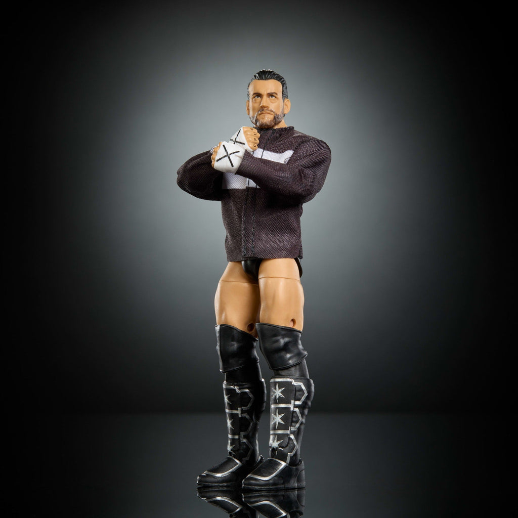 WWE Elite Cm Punk Action Figure, Series #124 Set, 6-Inch Collectible With Articulation & Accessories