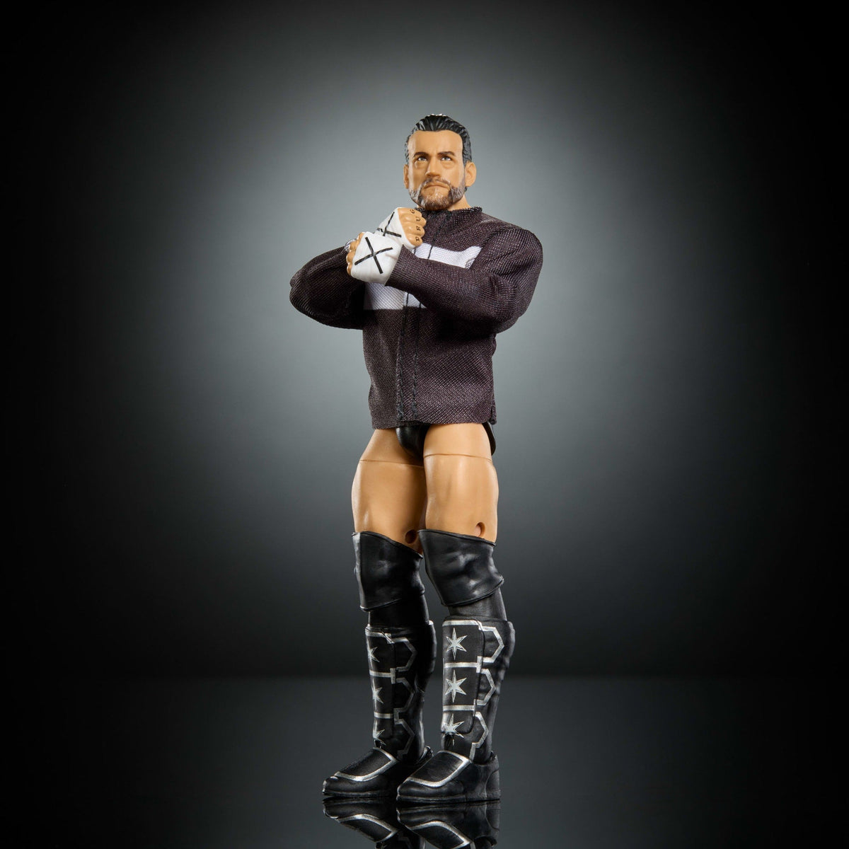 WWE Elite Cm Punk Action Figure, Series #124 Set, 6-Inch Collectible With Articulation & Accessories