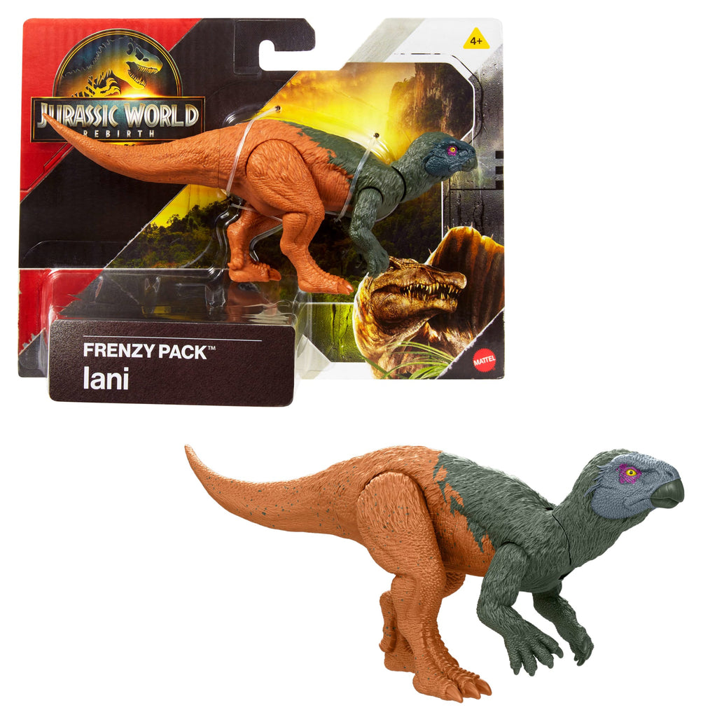 Jurassic World Rebirth Frenzy Pack Dinosaur Action Figure Toys, Posable, Physical & Digital Play