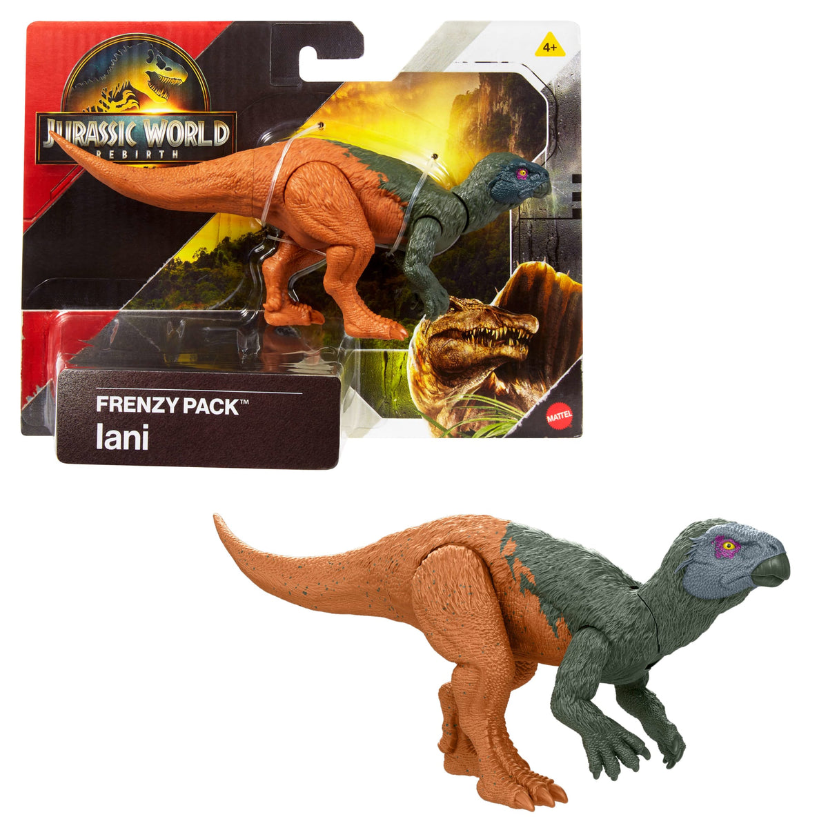 Jurassic World Rebirth Frenzy Pack Dinosaur Action Figure Toys, Posable, Physical & Digital Play