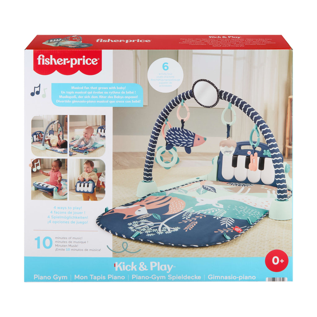 Fisher-Price Tapis Piano Tapis D’Éveil Thème Animaux de La Forêt
